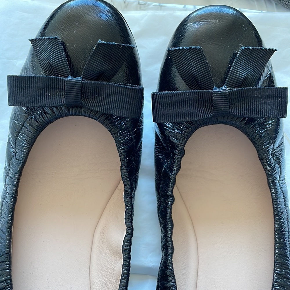 Stuart Weitzman black ballet flats - Raven